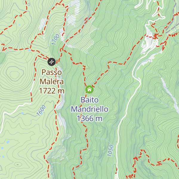 Map of Baito Mandriello