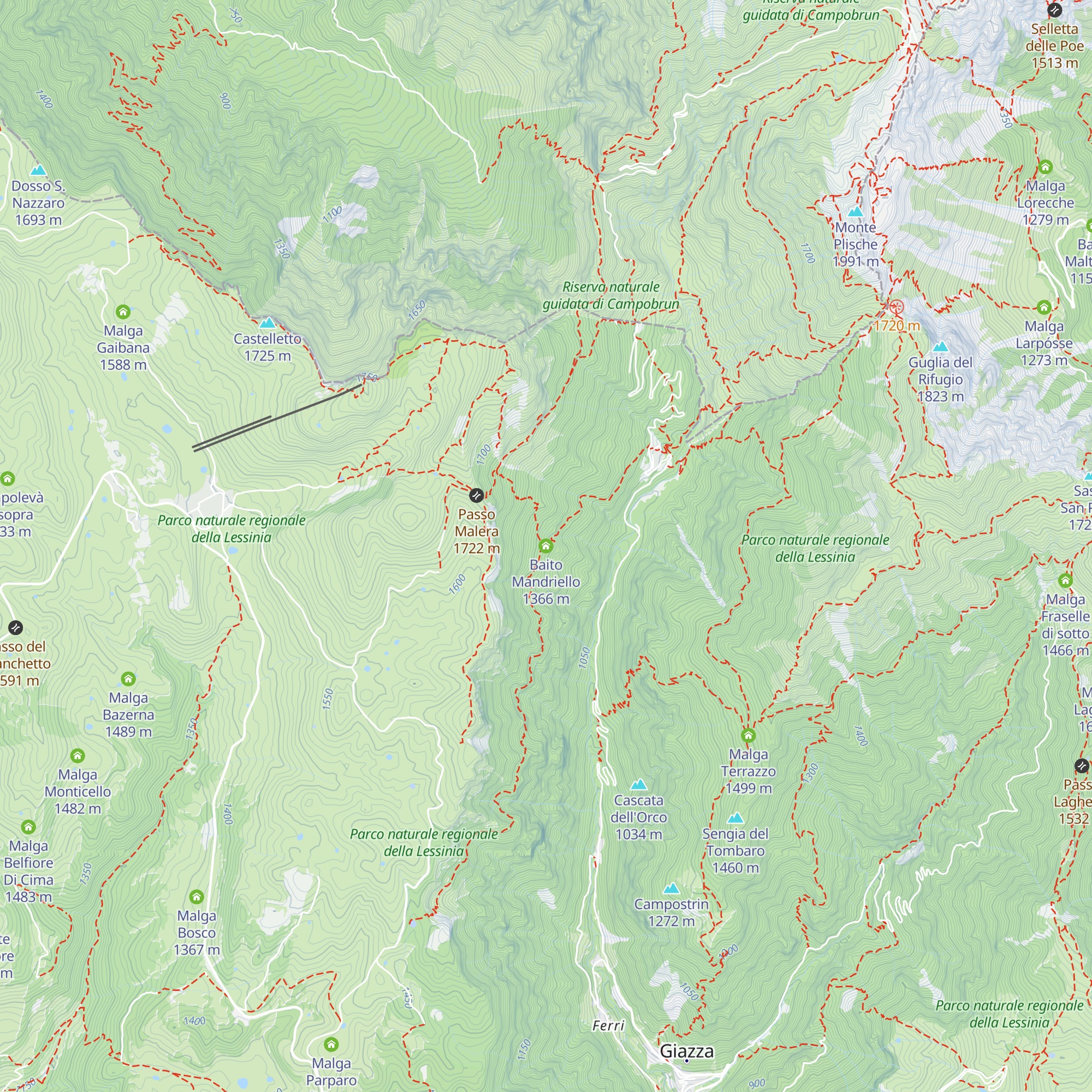 Baito Mandriello map