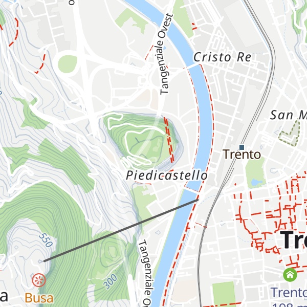 Map of Doss Trento