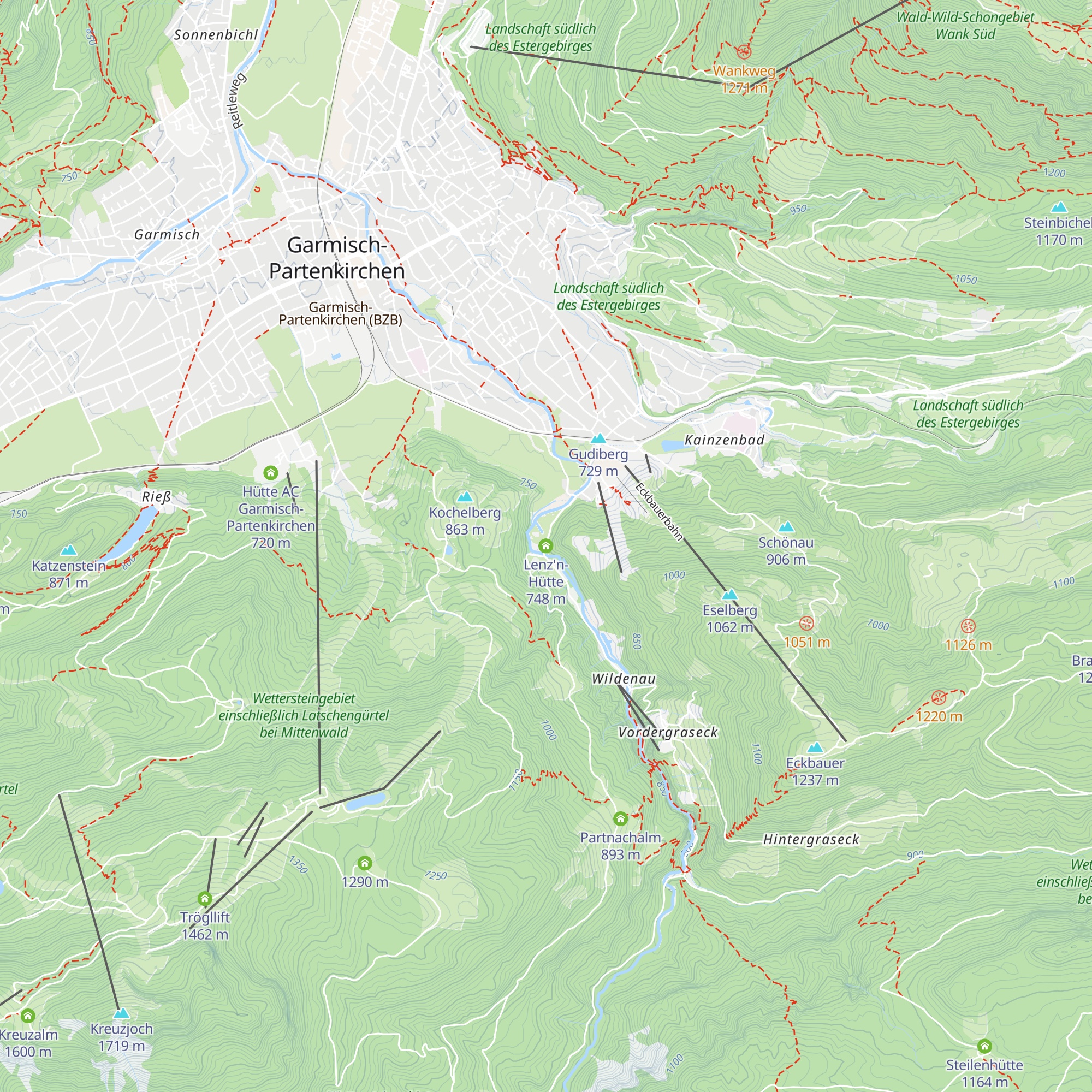 Lenz'n-Hütte map