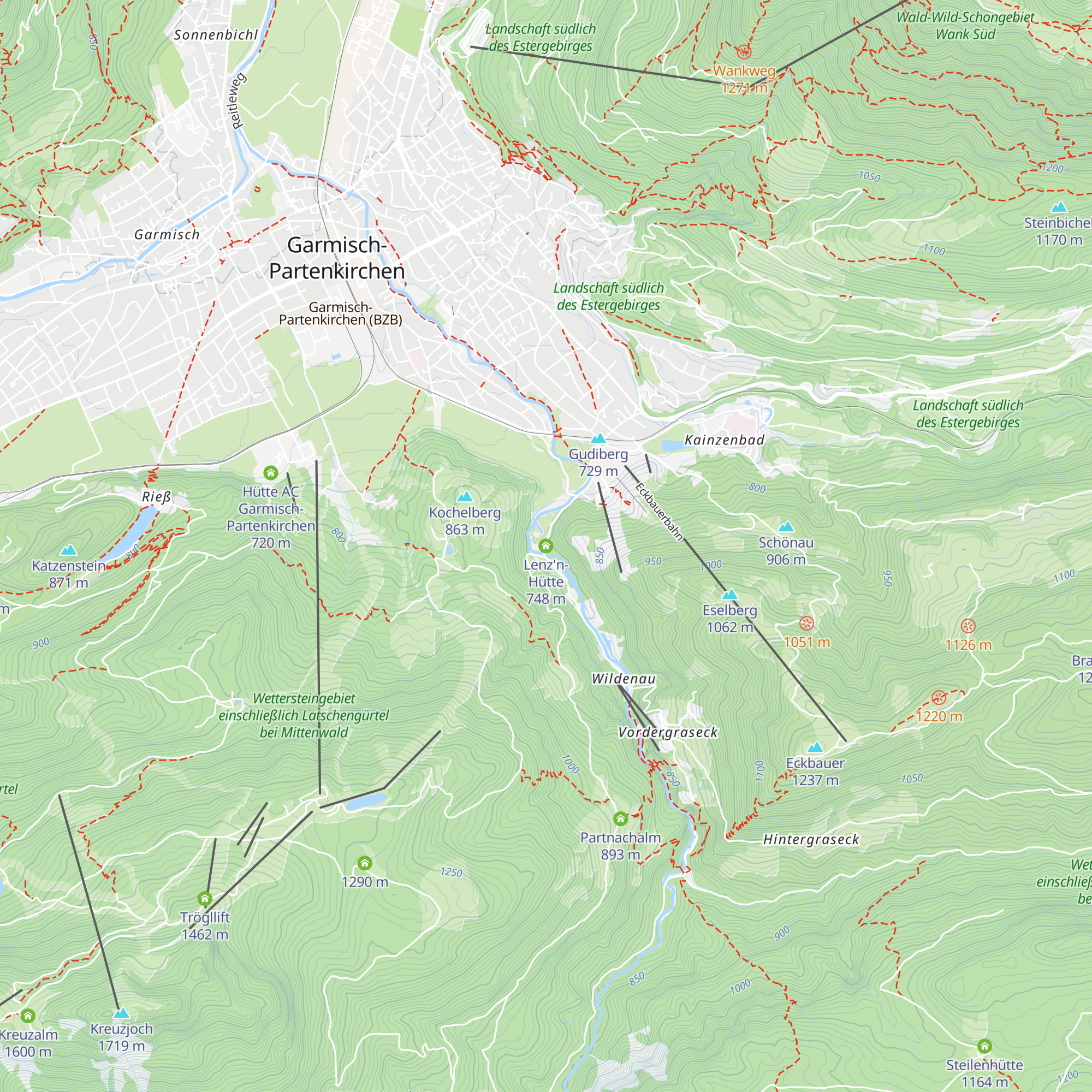 Lenz'n-Hütte map