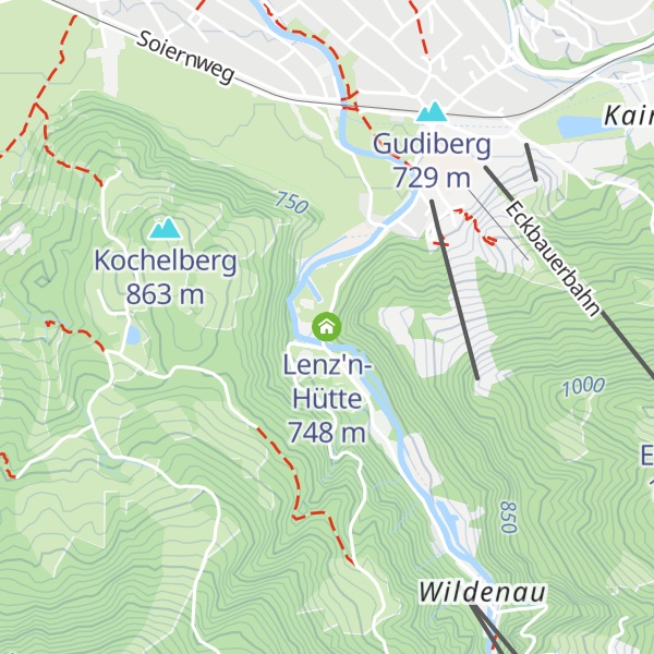 Map of Lenz'n-Hütte