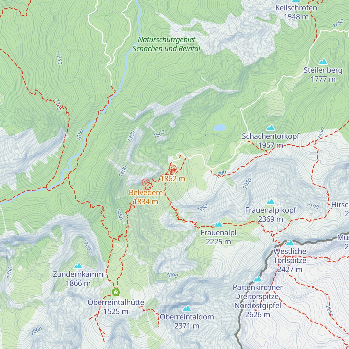 Schachenhaus map