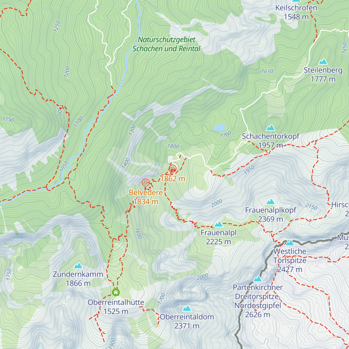 Schachenhaus map