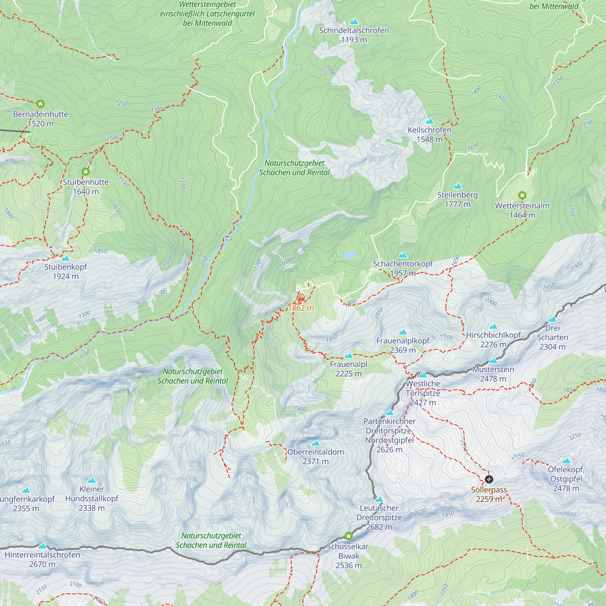 Schachenhaus map