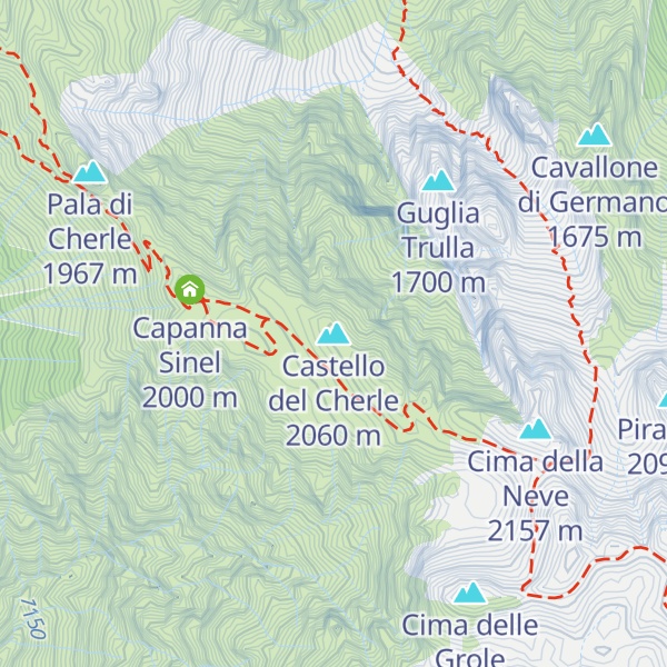 Map of Castello del Cherle