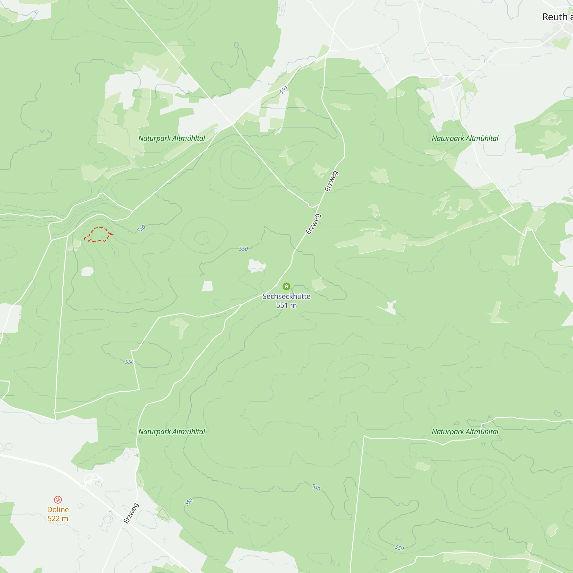 Sechseckhütte map
