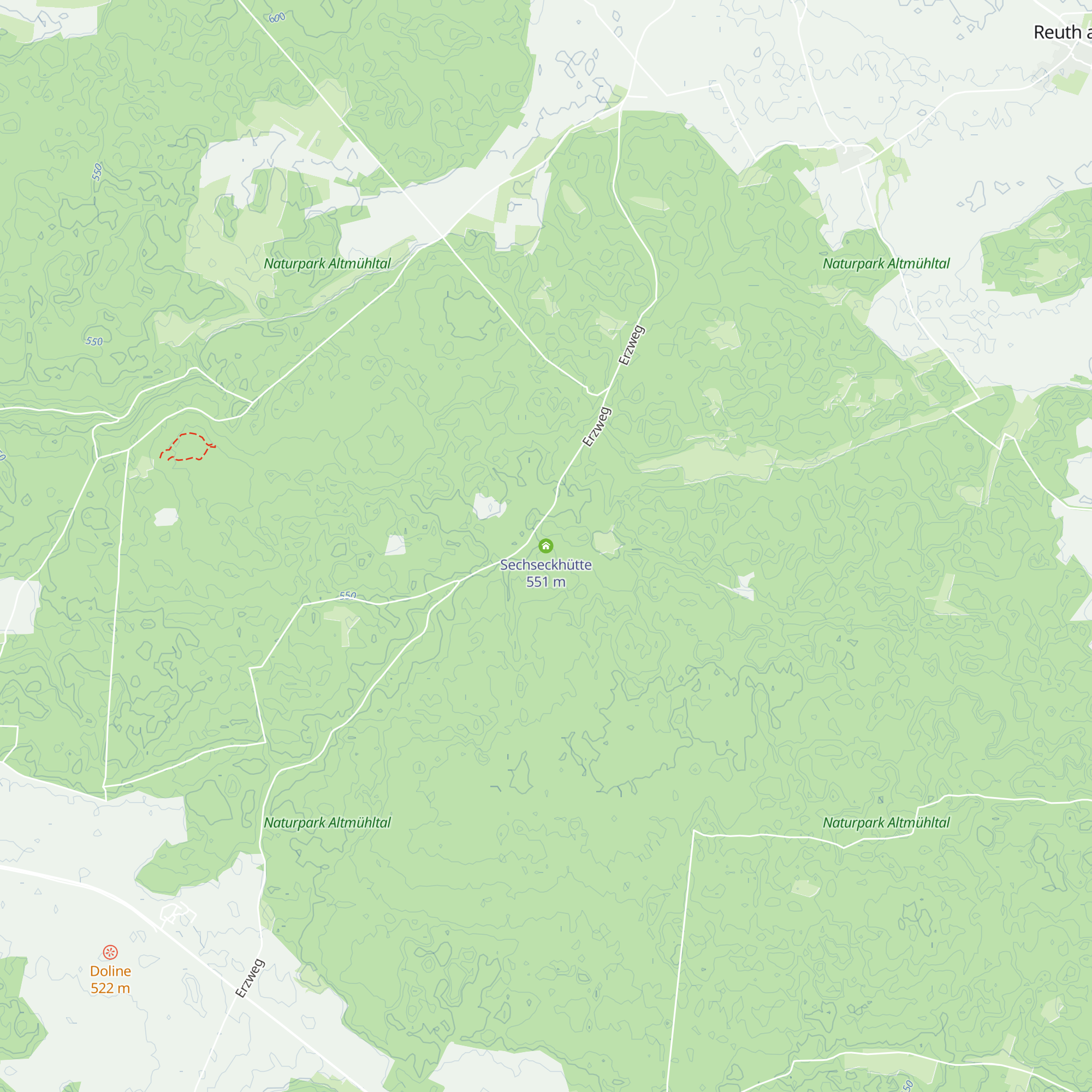 Sechseckhütte map