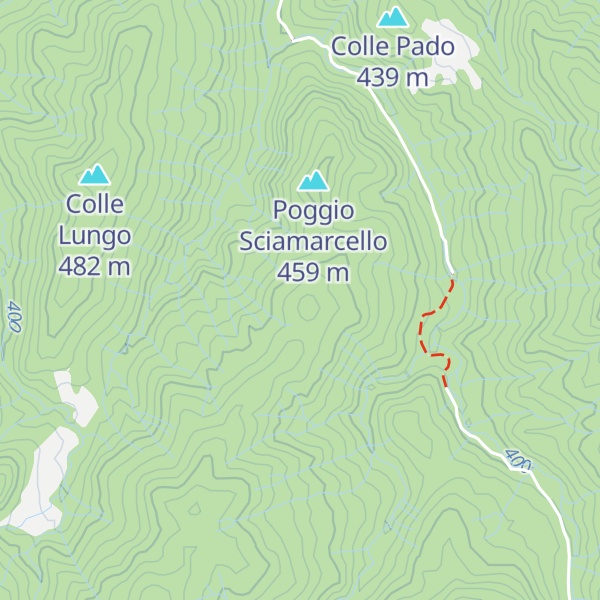 Map of Monte alle Legna