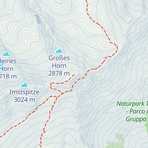 Map of Rauhjochspitz