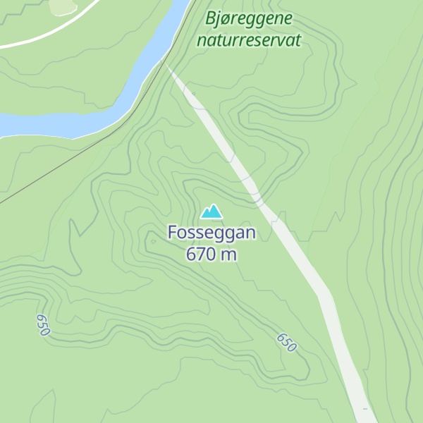 Map of Fosseggan