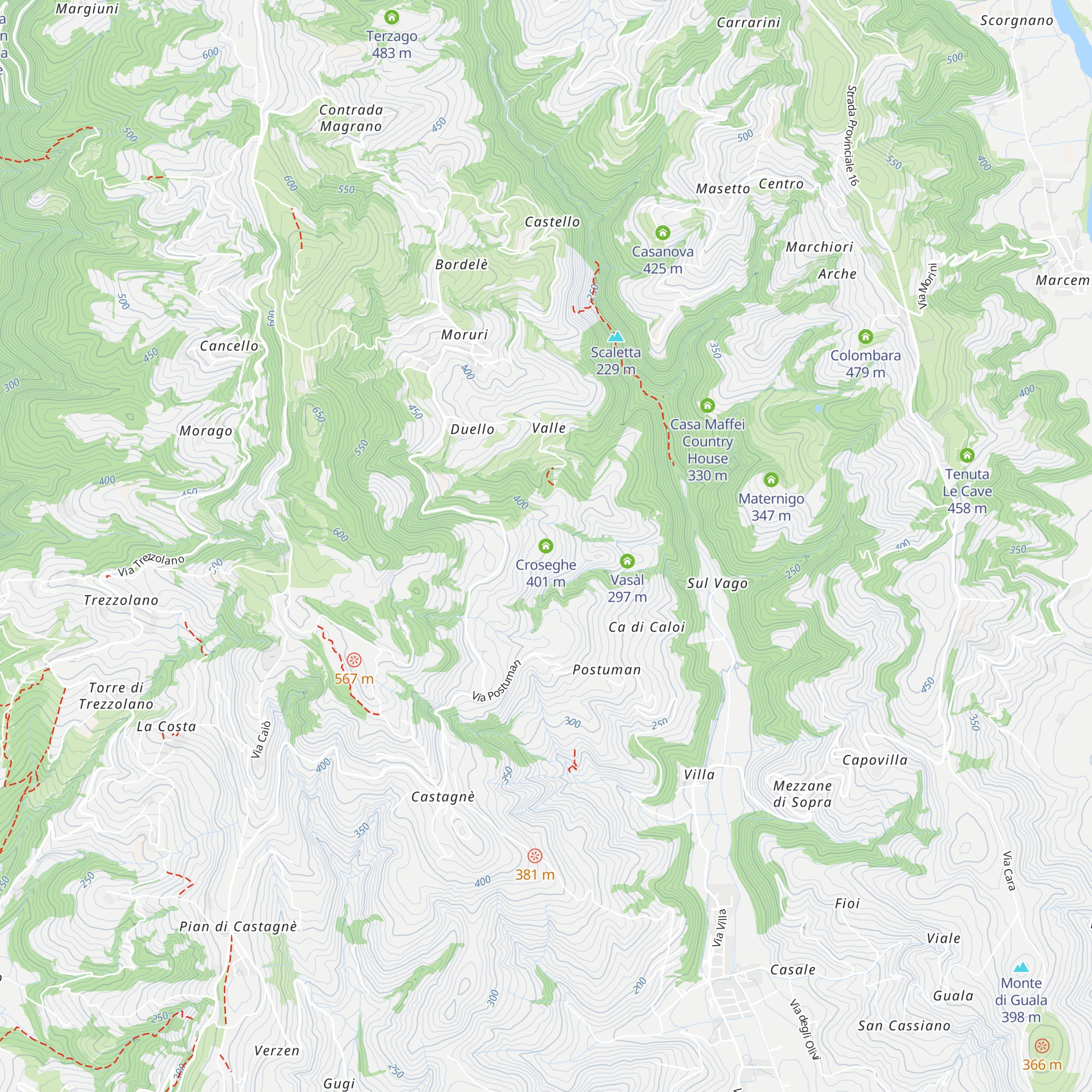 Croseghe map