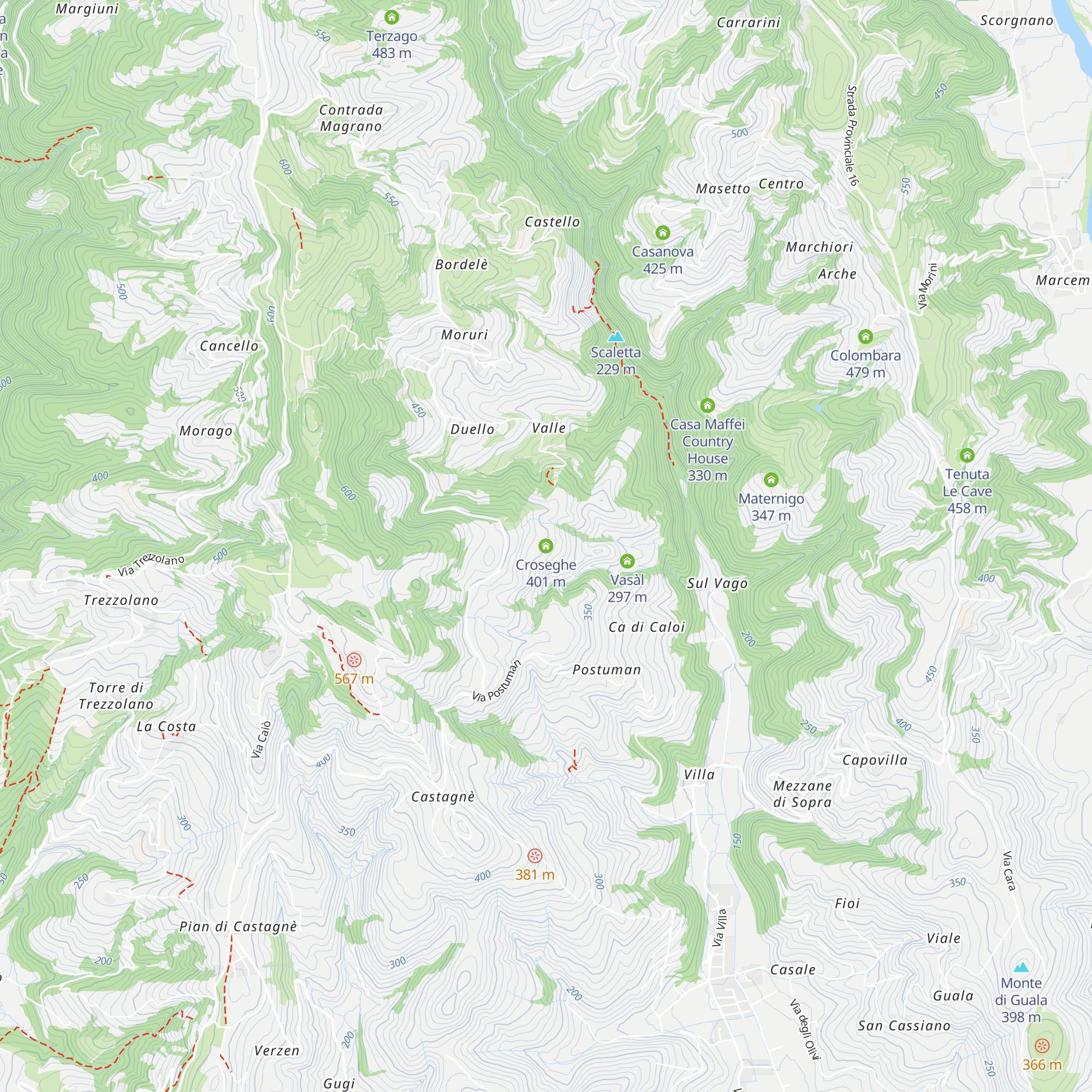 Croseghe map