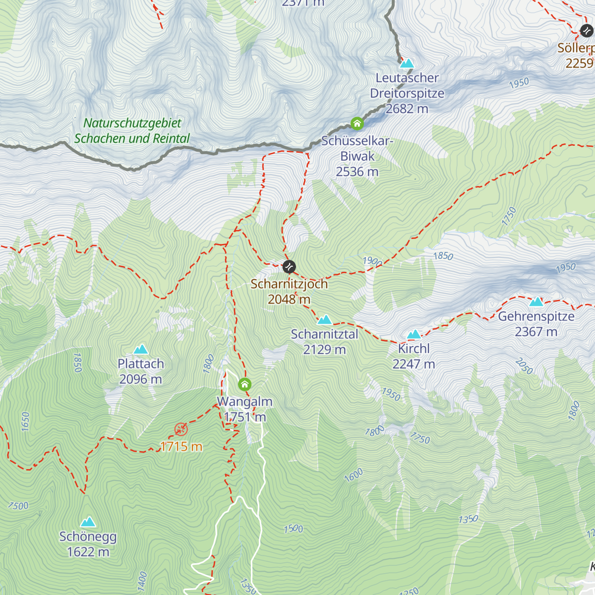 Erinnerungshütte map