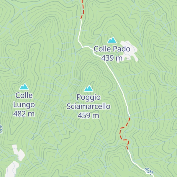Map of Poggio Sciamarcello