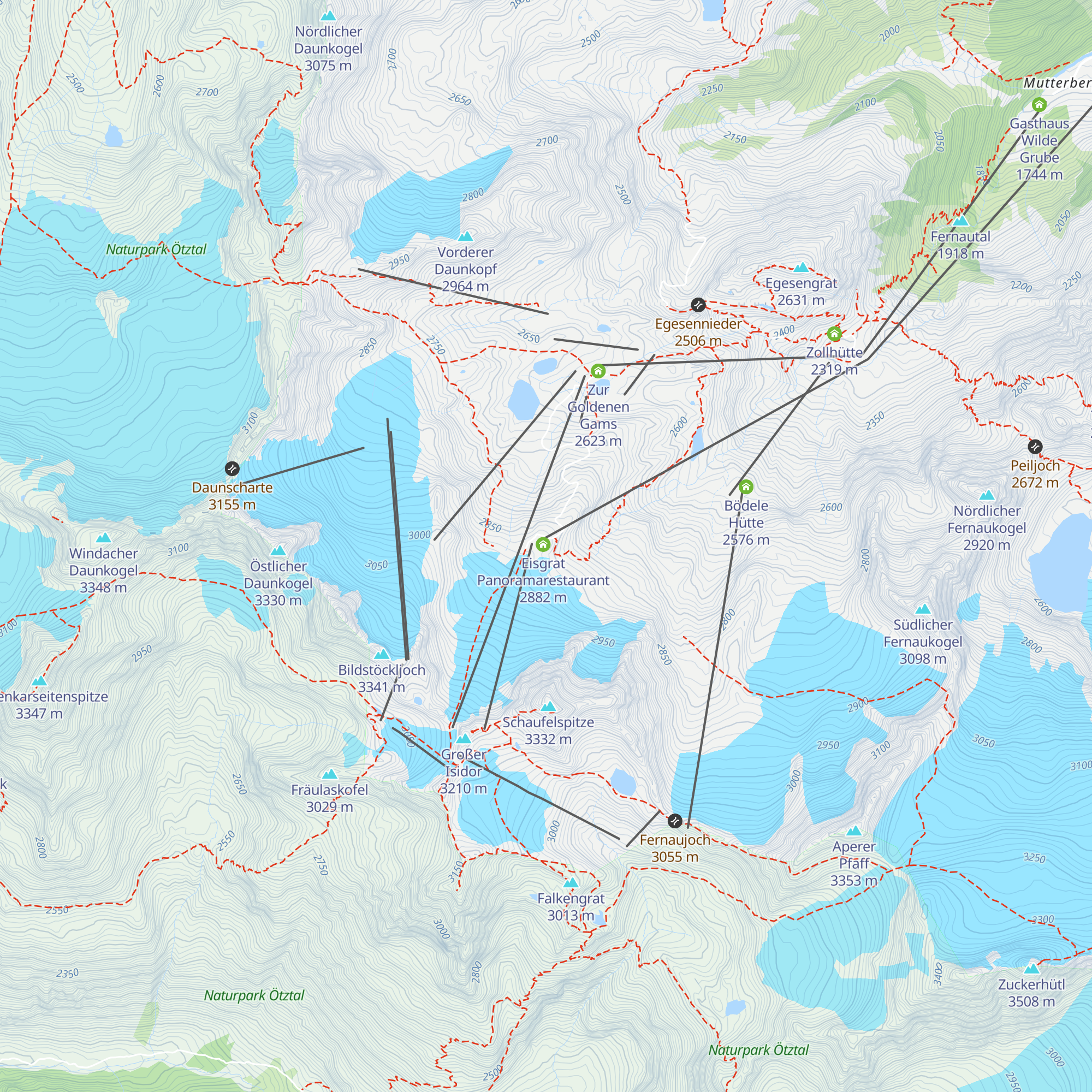 Haubenrestaurant Schaufelspitz map