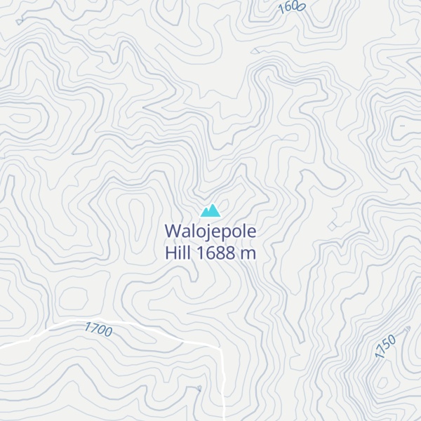 Map of Walojepole Hill