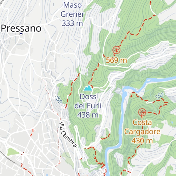 Map of Doss dei Furli