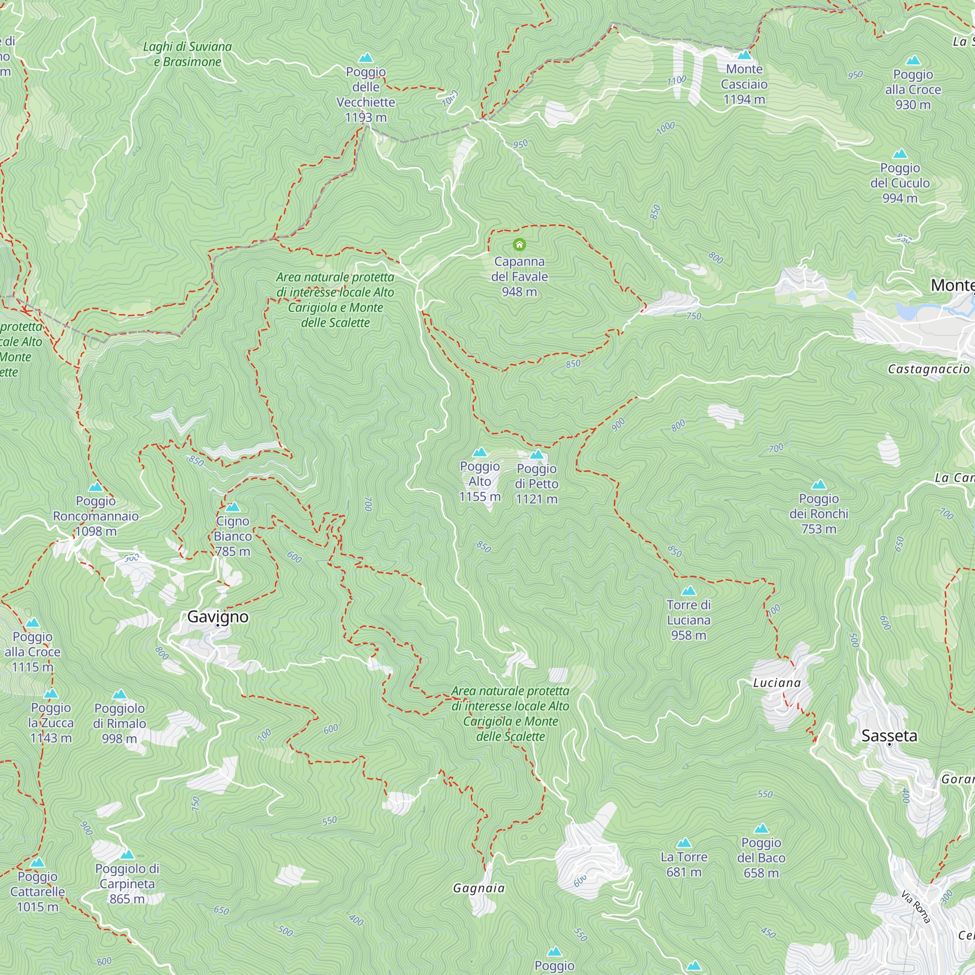 Rifugio alpino Poggio di Petto map