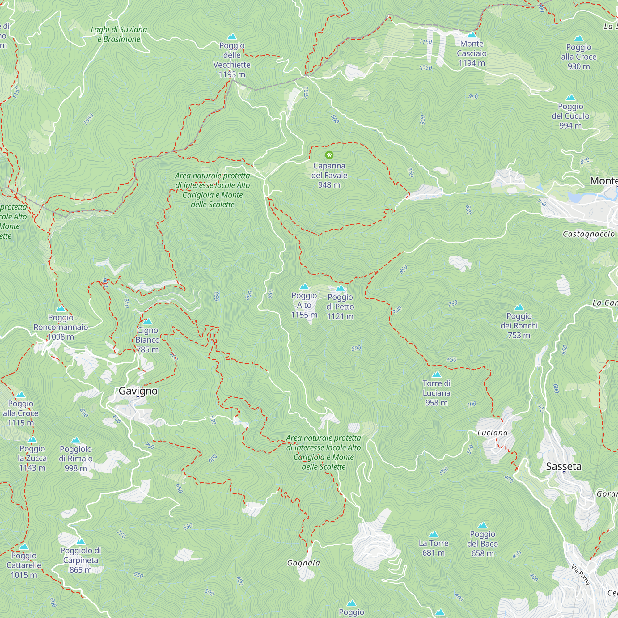 Rifugio alpino Poggio di Petto map
