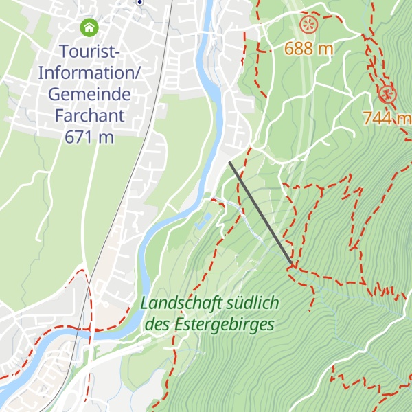 Map of Werdenfels Warmbad