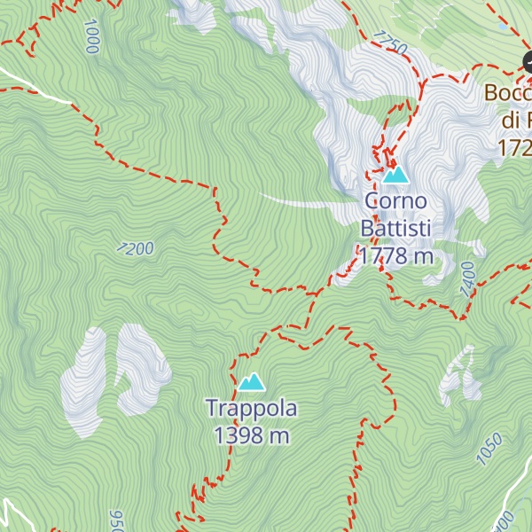 Map of Malga Trappola