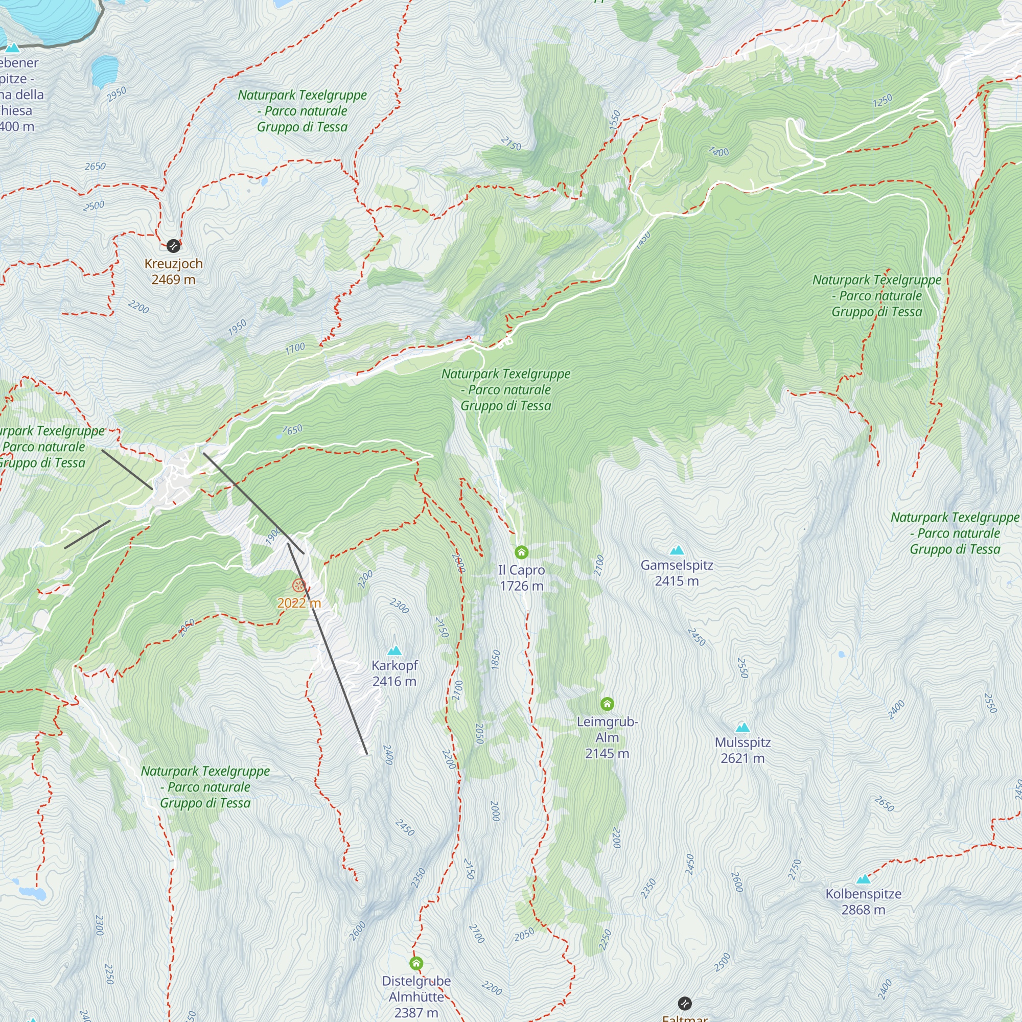 Faltmaralm map