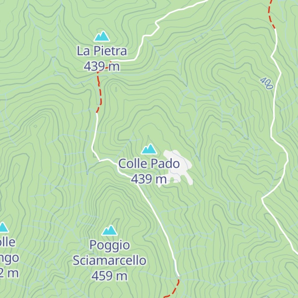 Map of Colle Pado