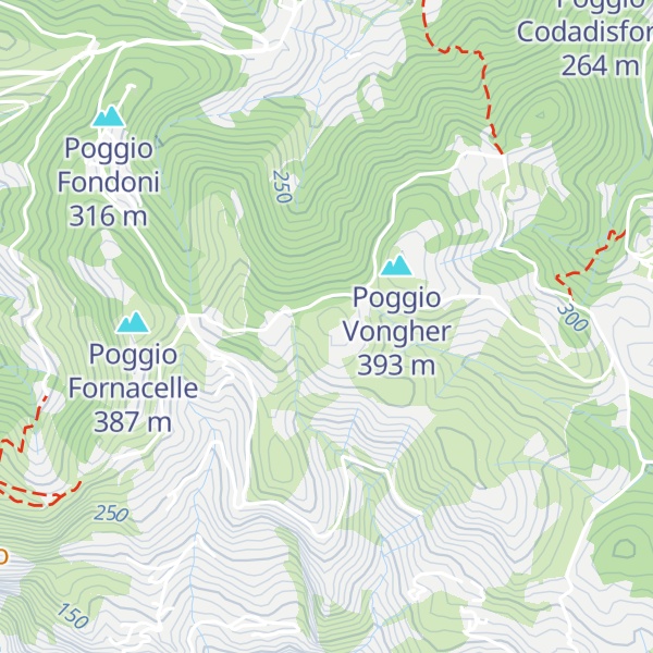 Map of Poggio Pinzo
