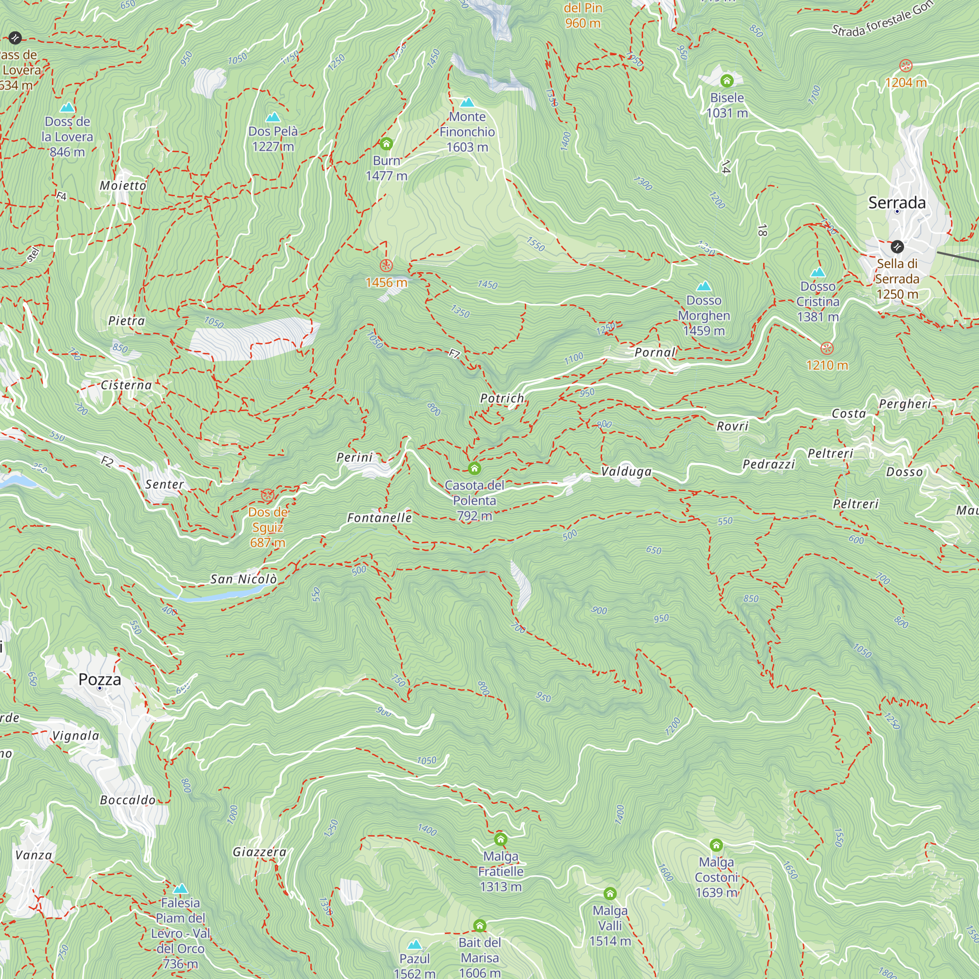 Osteria del Nazio map