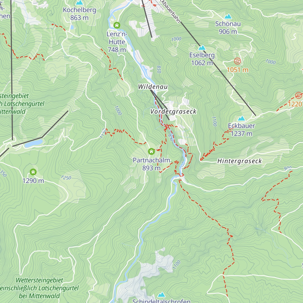 Partnachalm map