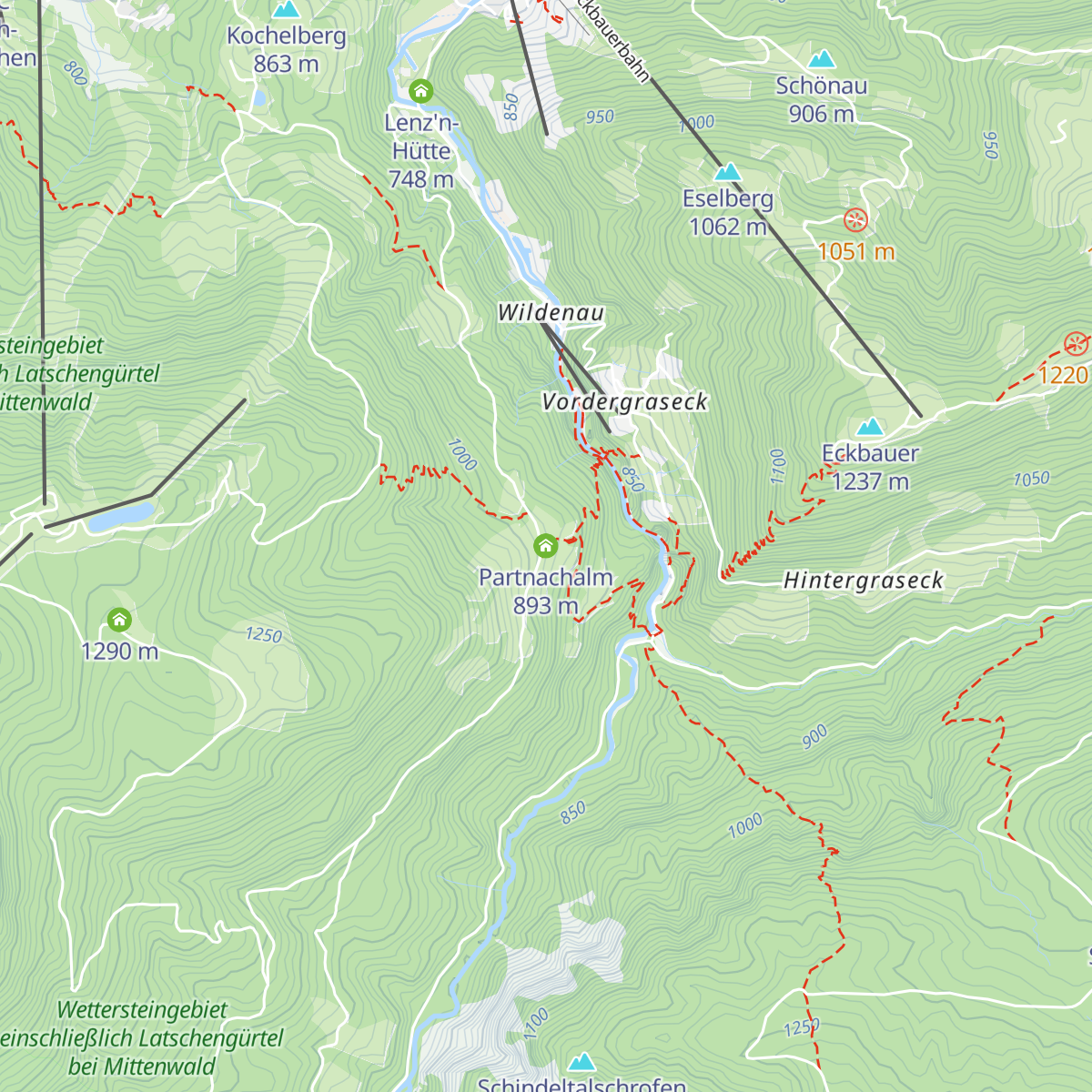 Partnachalm map