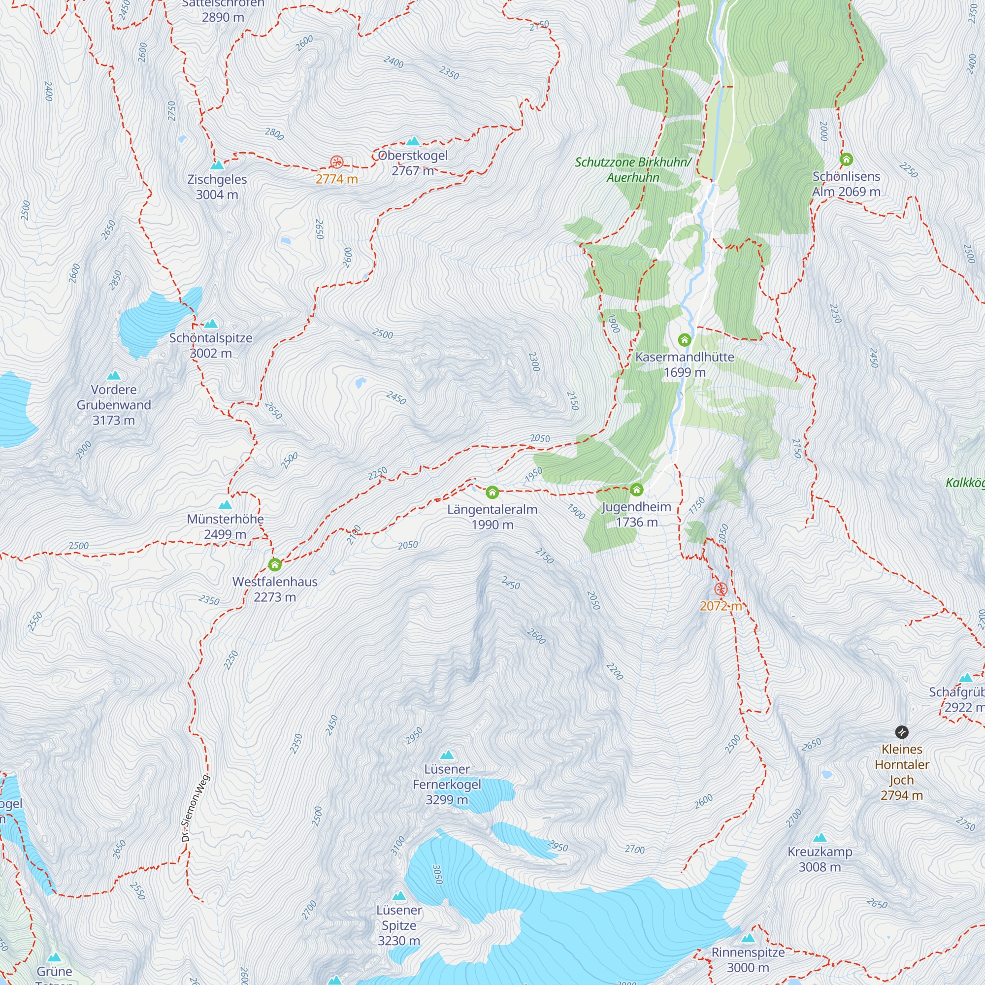 Längentaleralm map