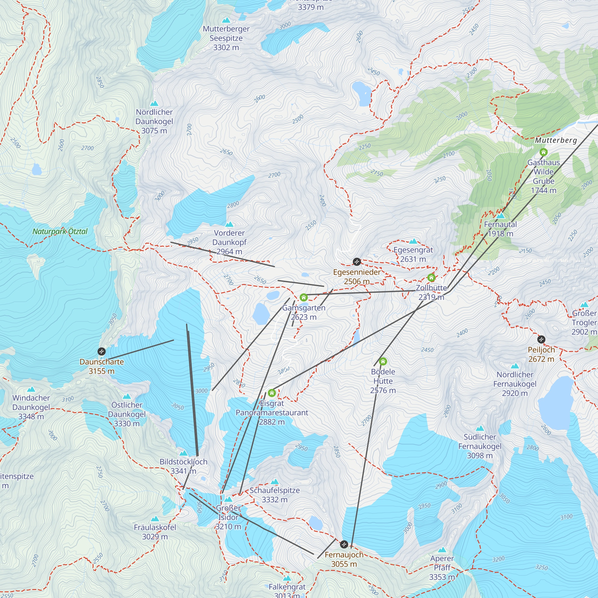 Eissee Schirmbar map