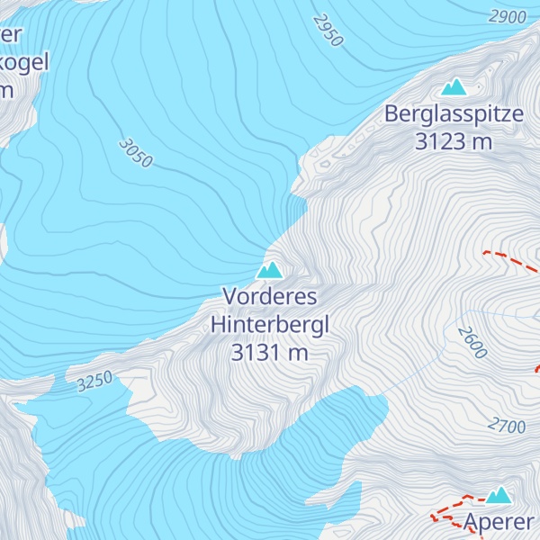 Map of Vorderes Hinterbergl