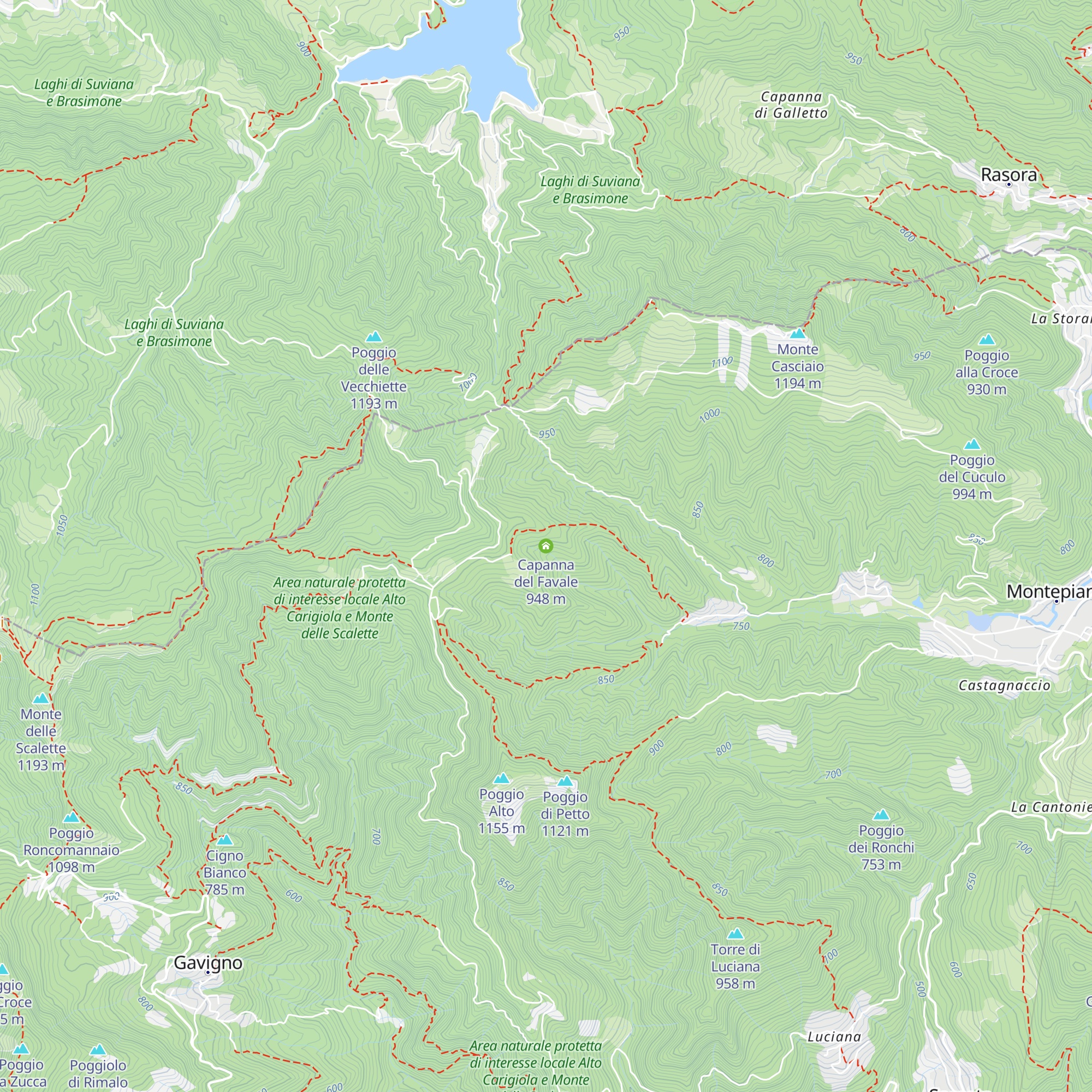 Capanna del Favale map