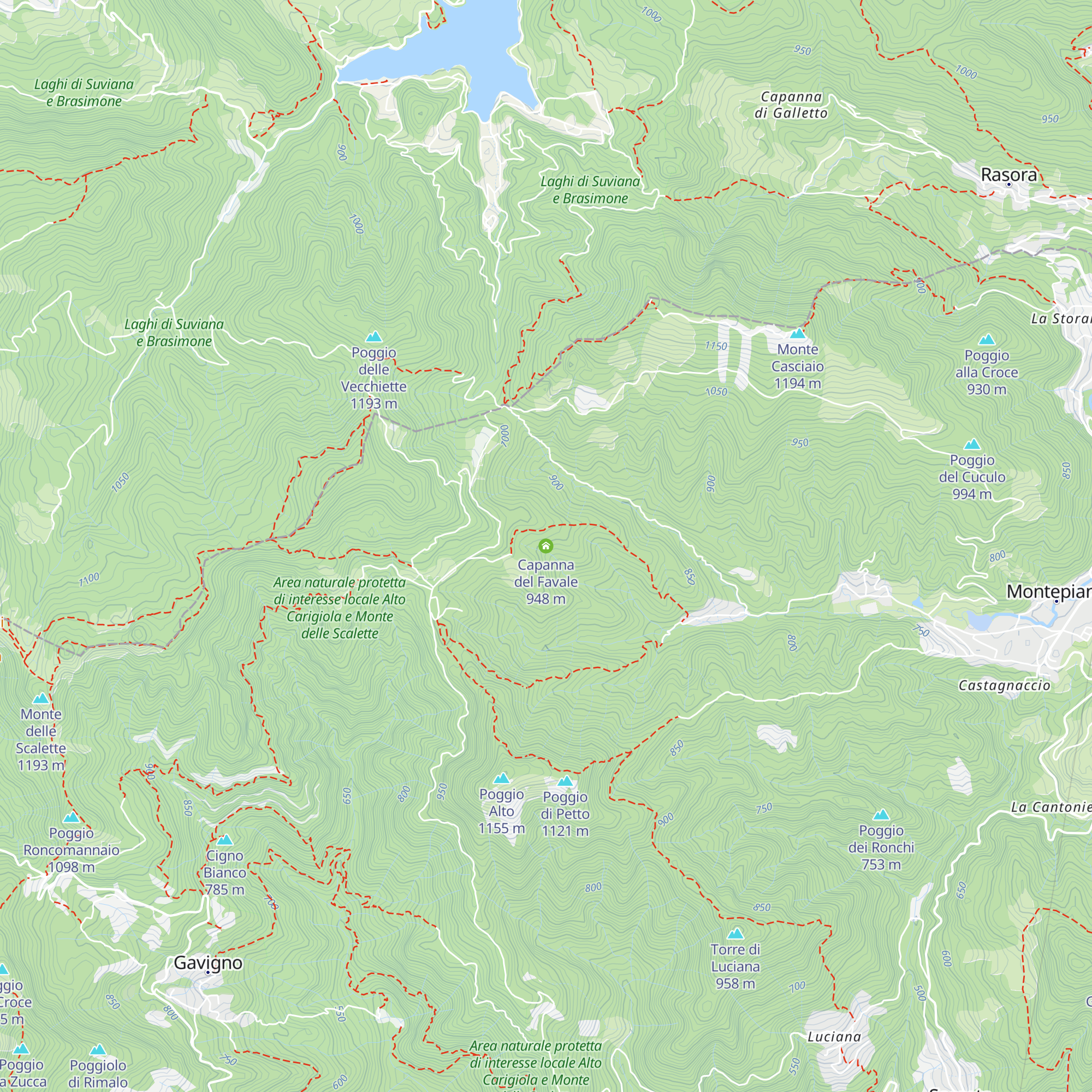 Capanna del Favale map
