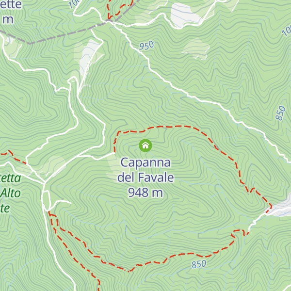 Map of Capanna del Favale