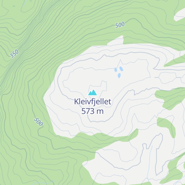 Map of Kleivfjellet