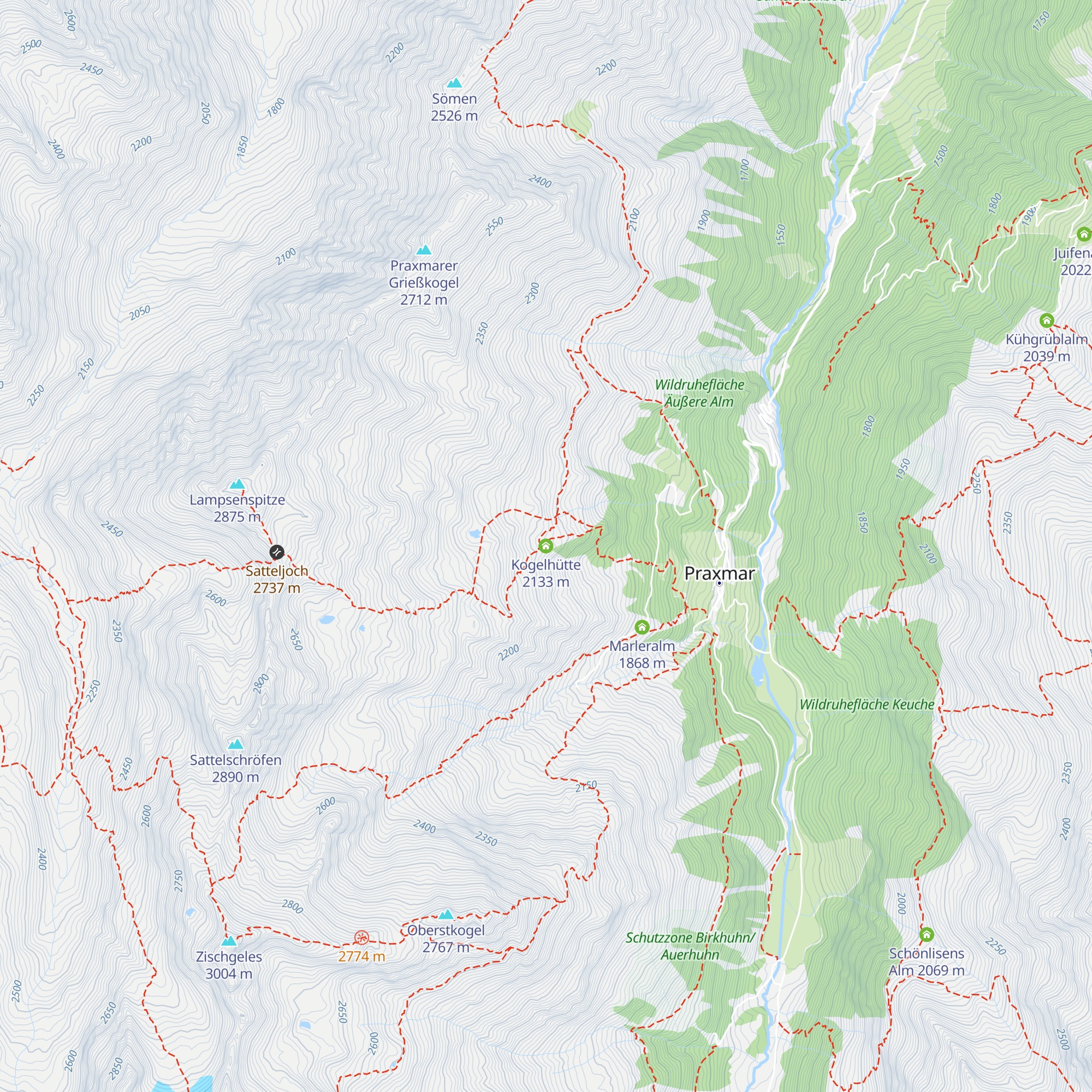 Kogelhütte map