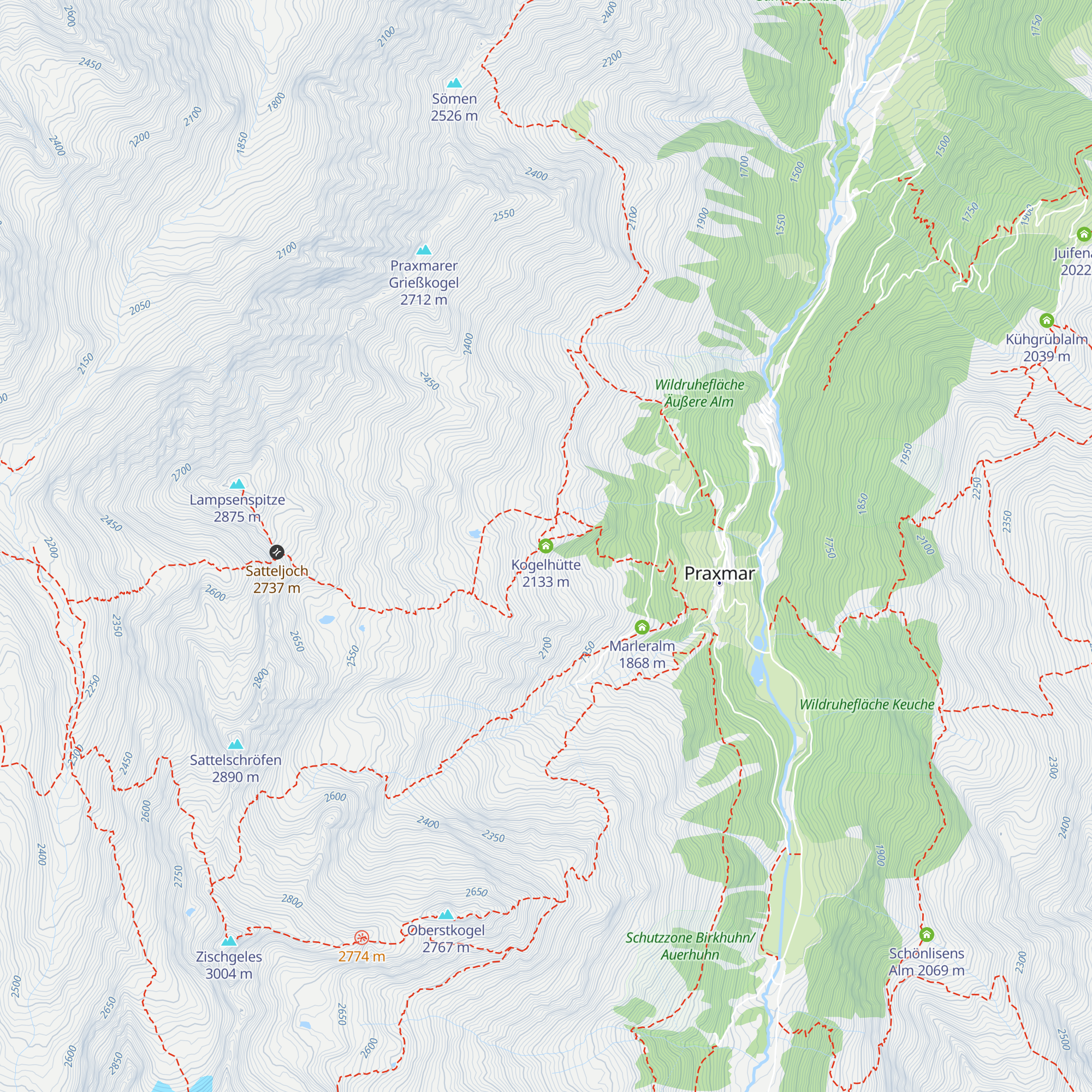 Kogelhütte map