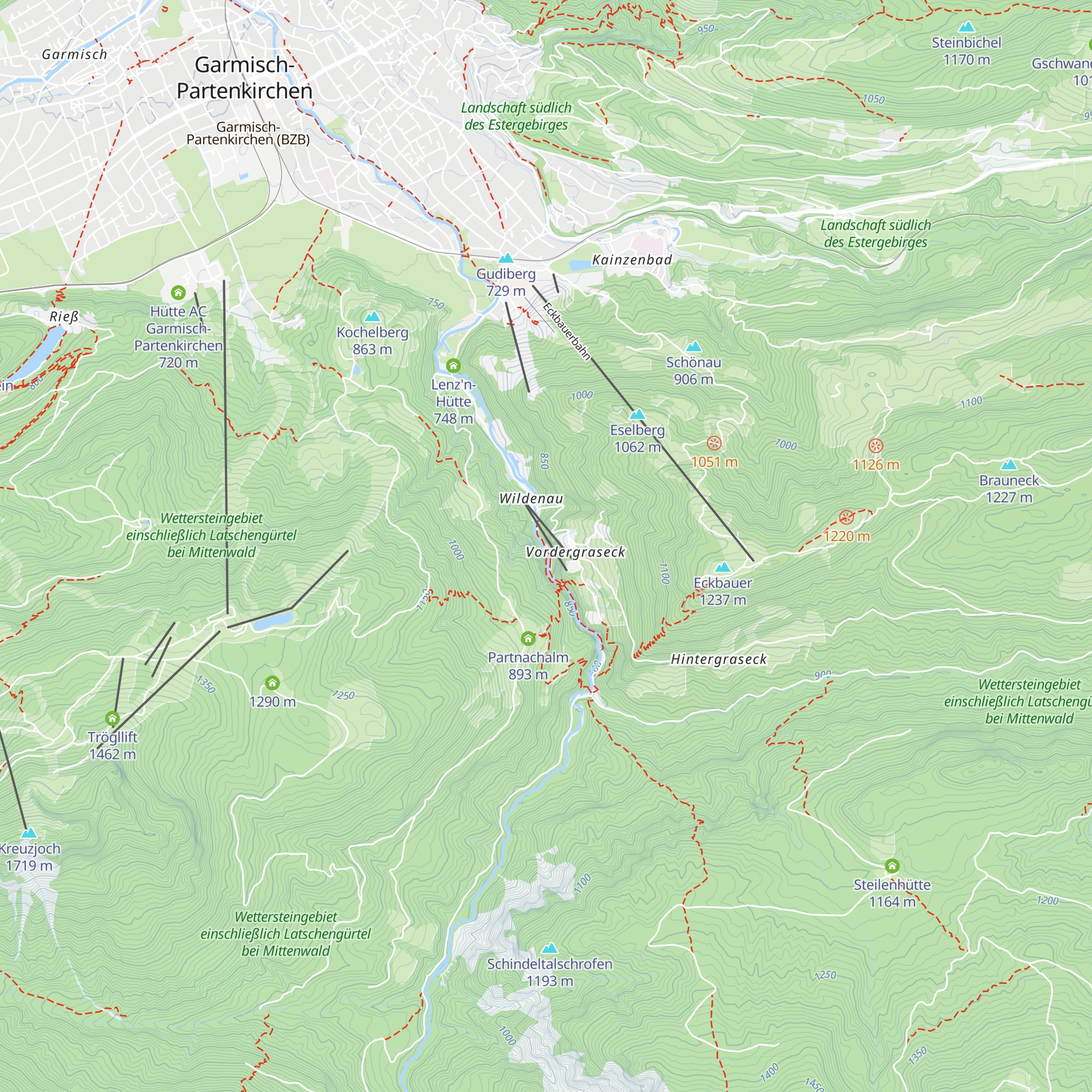 Pitzner Hütte map