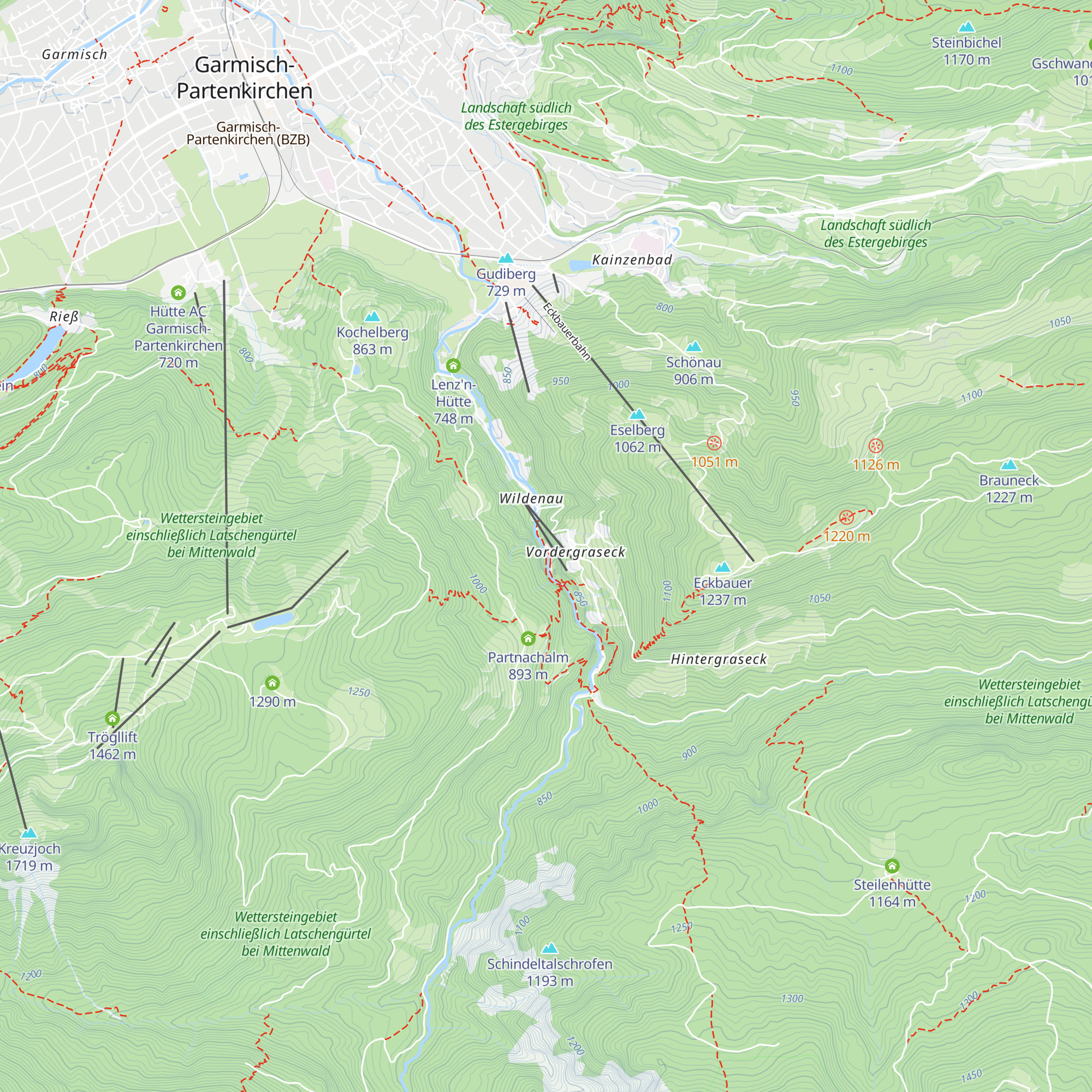 Pitzner Hütte map