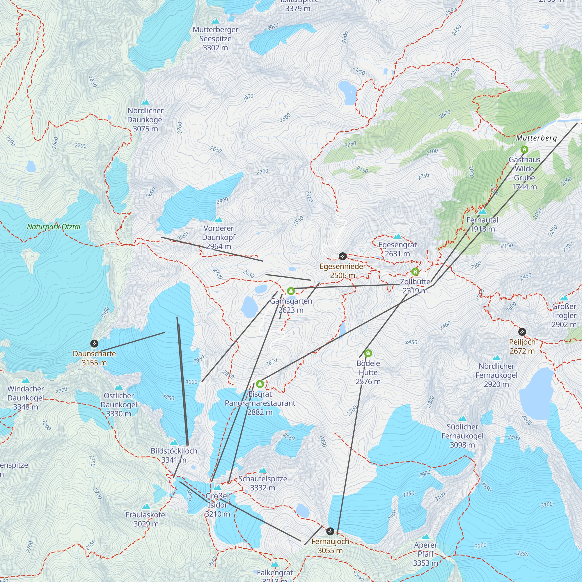 Gamsgarten map