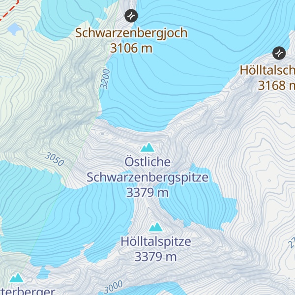 Map of Östliche Schwarzenbergspitze