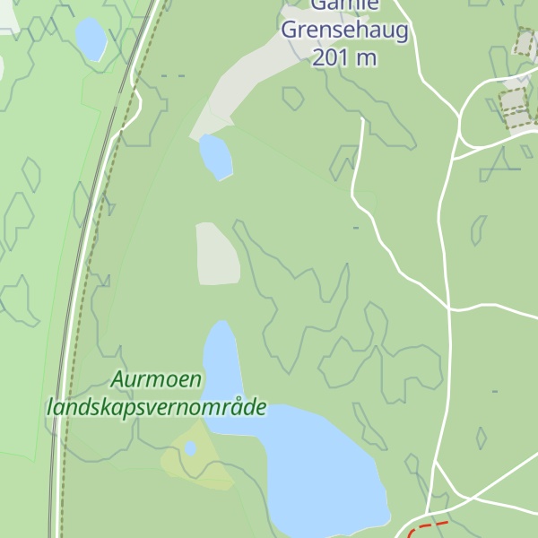Map of Bjørkehøgda
