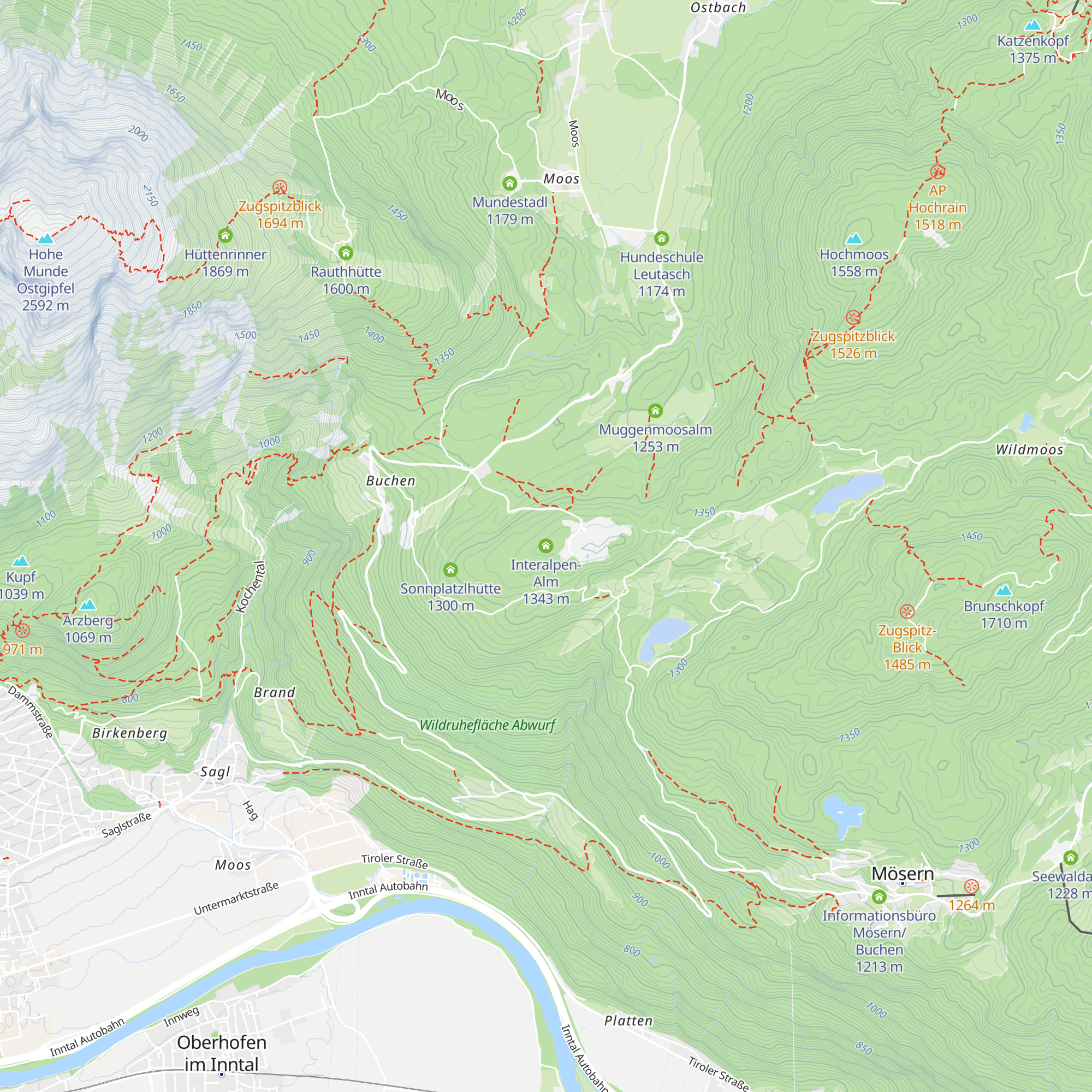 Interalpen-Alm map