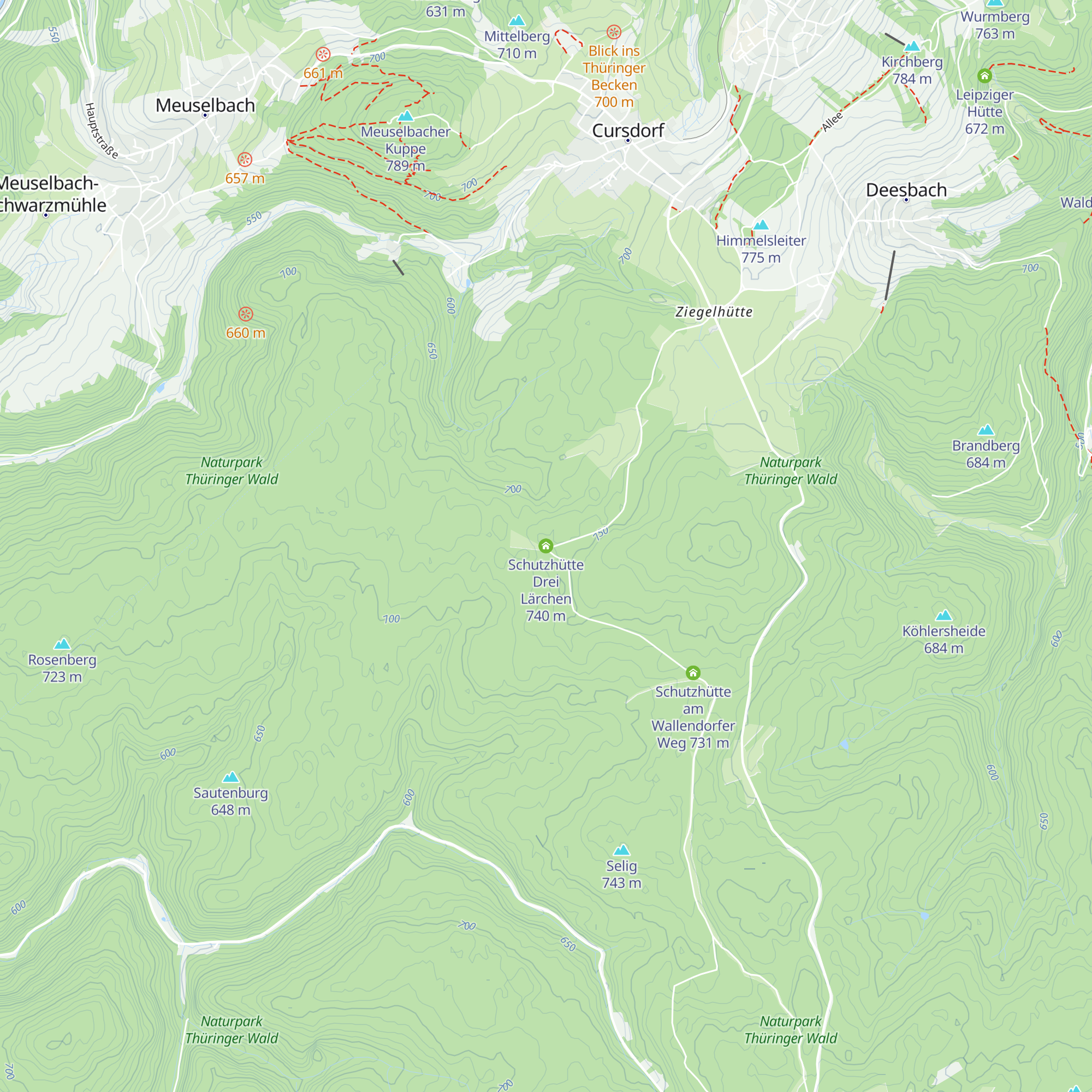 Schutzhütte Drei Lärchen map