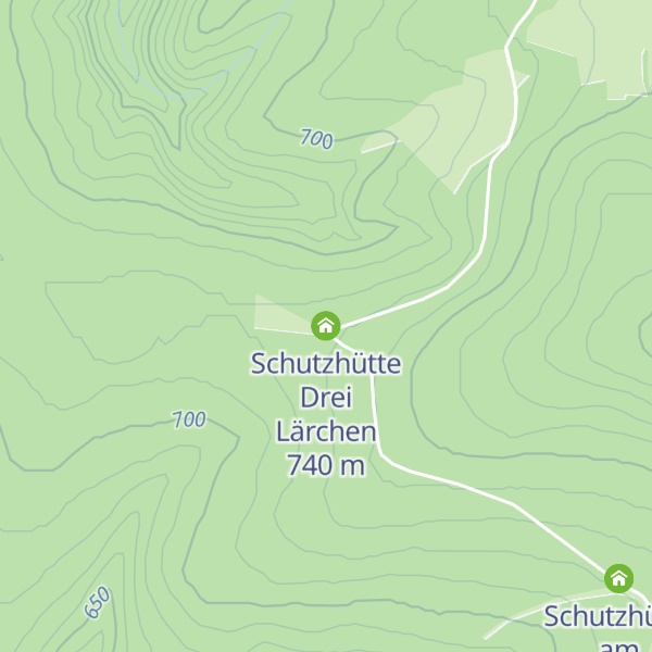 Map of Schutzhütte Drei Lärchen