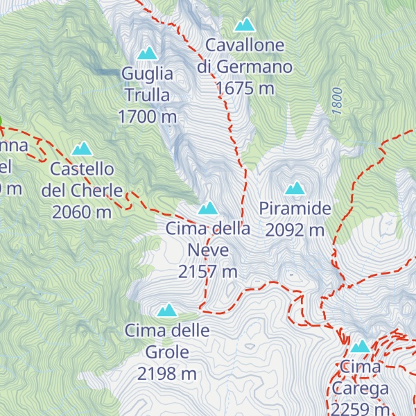 Map of Cima della Neve